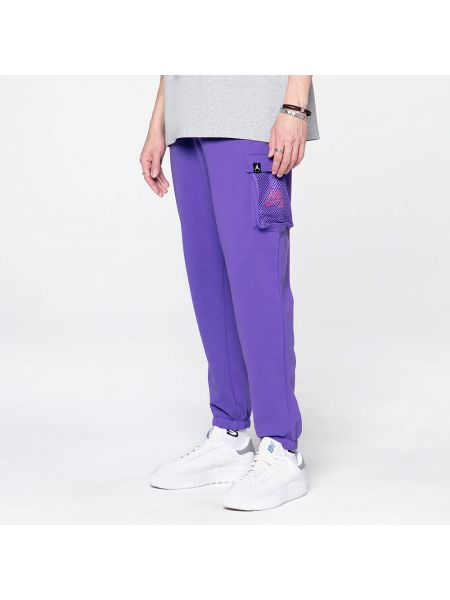 Флисовые брюки Jordan фиолетовые