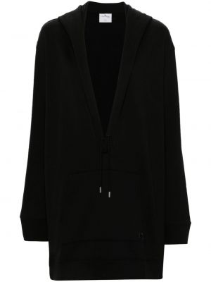 Šaty s kapucí Courrèges černé