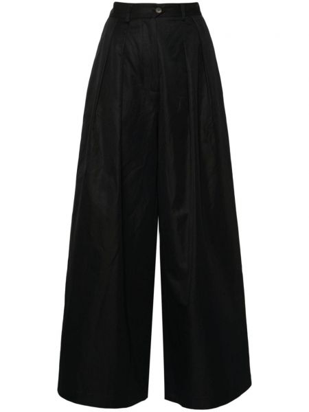 Pantaloni plisate Société Anonyme negru