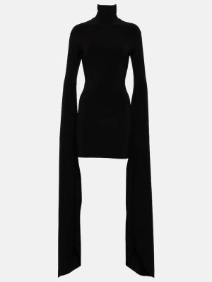 Mini vestido de tela jersey Norma Kamali negro