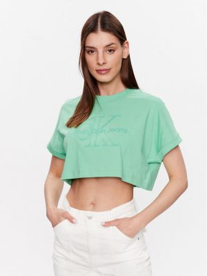 T-shirt large Calvin Klein Jeans vert