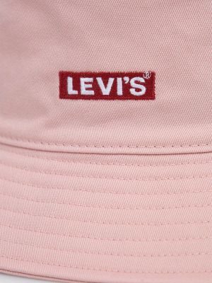 Bombažni klobuk Levi's® roza