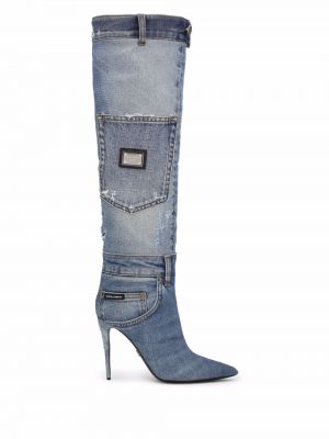 Kotníkové boty Dolce & Gabbana modré