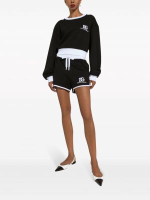 Shorts mit stickerei Dolce & Gabbana schwarz