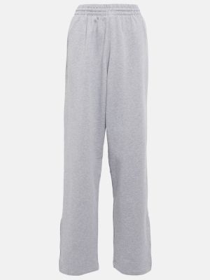 Pantalones rectos de algodón bootcut Wardrobe.nyc gris