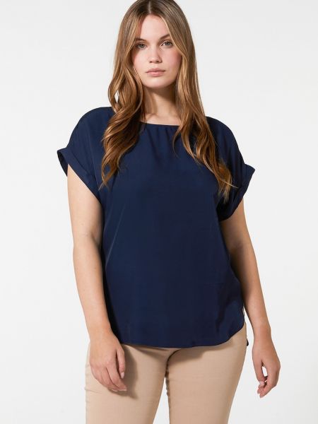 Блузка с коротким рукавом Elena Miro синяя