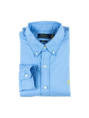 Koszula na guziki puchowa Polo Ralph Lauren niebieska