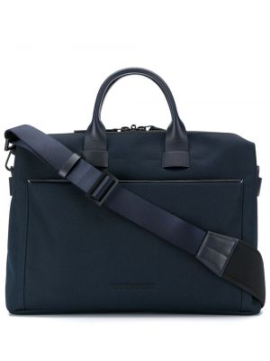 Τσάντα laptop σε στενή γραμμή Troubadour μπλε