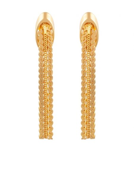 Ρετρό σκουλαρίκια με κλιπ Susan Caplan Vintage χρυσό