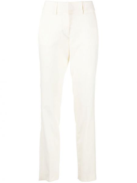 Proste spodnie wełniane Philipp Plein białe