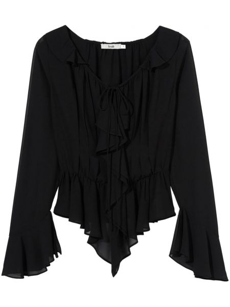 Прозрачна блуза B+ab черно