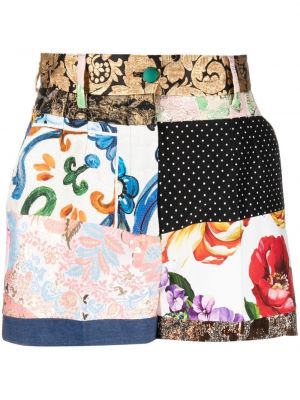 Pantalones cortos con estampado Dolce & Gabbana negro