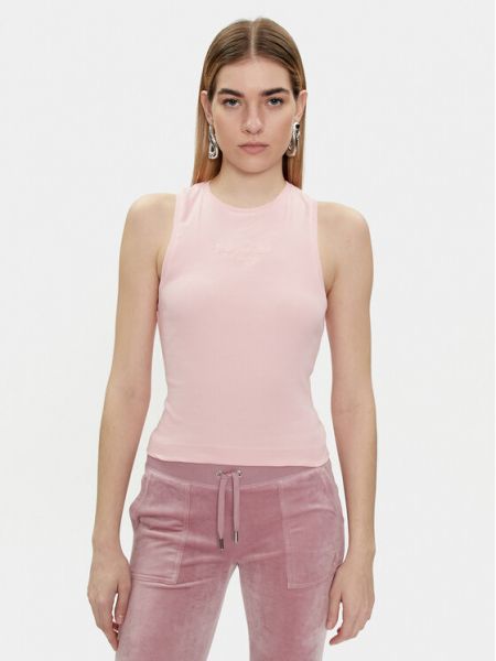 Приталенная футболка Juicy Couture розовая