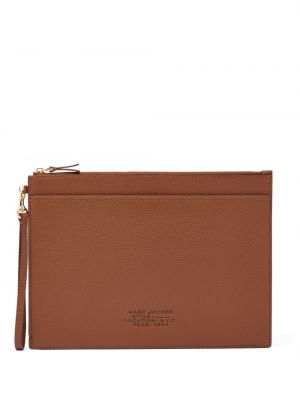 Kožená peňaženka Marc Jacobs hnedá