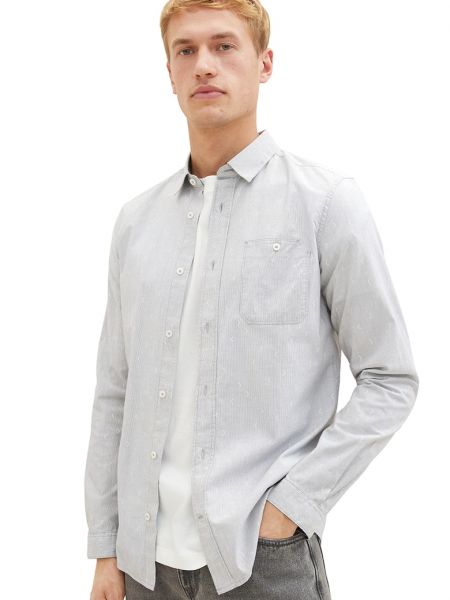 Приталенная рубашка с карманами Tom Tailor белая
