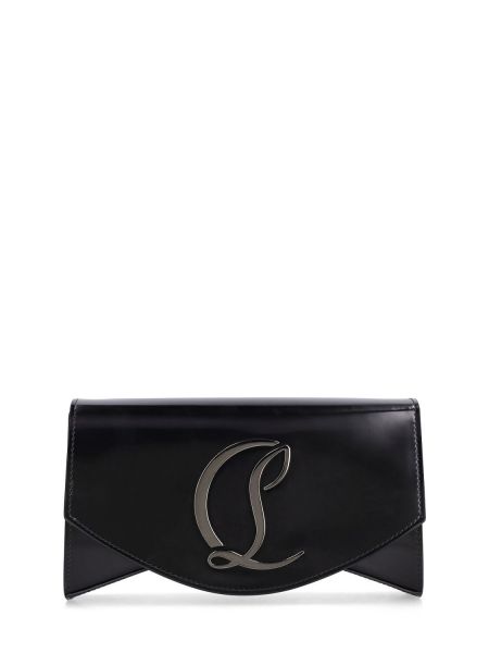 Кожени кожени чанта тип „портмоне“ от лакирана кожа Christian Louboutin черно