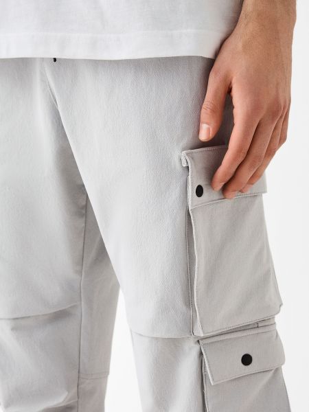 Pantaloni cargo Bershka grigio