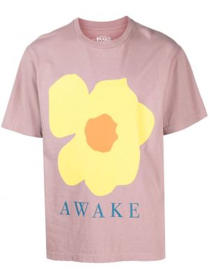 Koszulka bawełniana z nadrukiem Awake Ny
