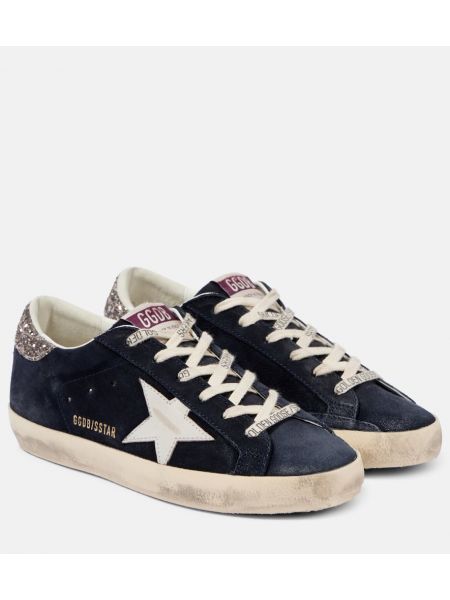 Stjernemønster semsket skinn sneakers Golden Goose