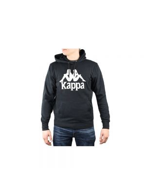 Kapucnis melegítő felső Kappa - Fekete