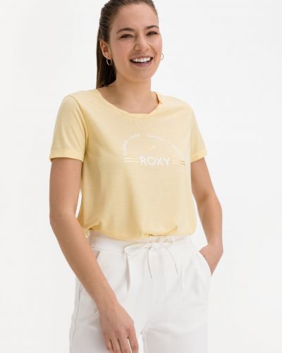 Tričko s potiskem Roxy žluté