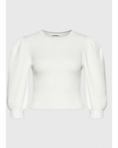 Viszkóz pulóver Glamorous - fehér