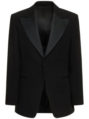 Vlněný oblek Ferragamo černý