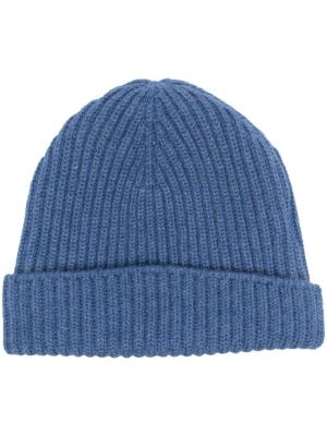 Kašmírová čiapka Fedeli modrá