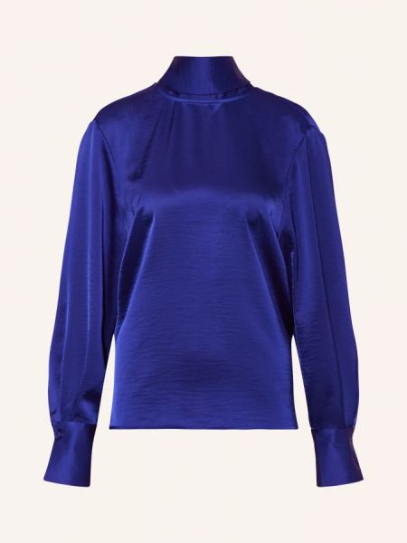 Атласная блузка Essentiel Antwerp синяя