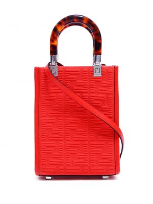 Nakupovalna torba Fendi Pre-owned rdeča