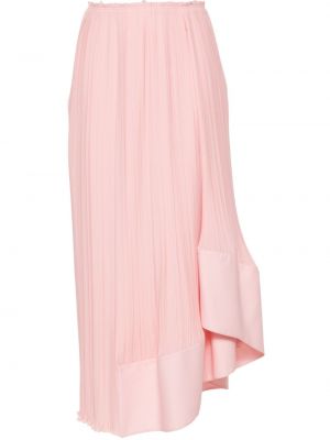 Plisirana asimetrična suknja Lanvin ružičasta
