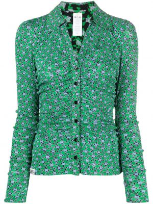 Reverzibilna srajca Dvf Diane Von Furstenberg zelena