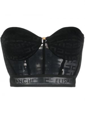 Bandeau bh i spets Elisabetta Franchi svart