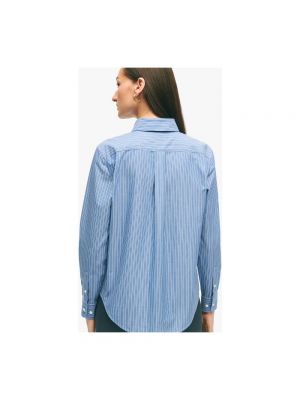 Daunen bluse mit geknöpfter mit button-down-kagen Brooks Brothers blau