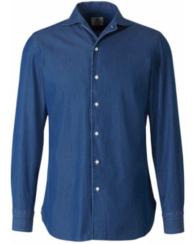Koszula jeansowa Borrelli, niebieski