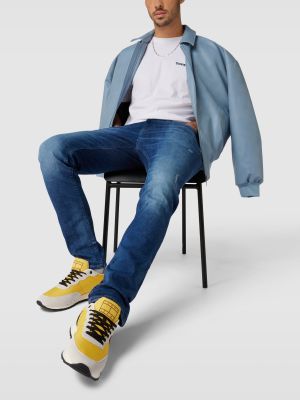 Sneakersy skórzane Tommy Jeans żółte