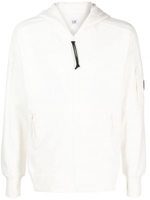 Jersey fleece hoodie C.p. Company weiß