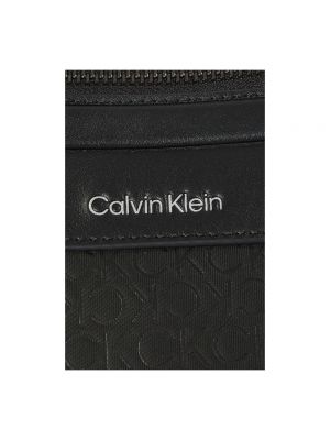 Bolso cruzado con cremallera Calvin Klein negro