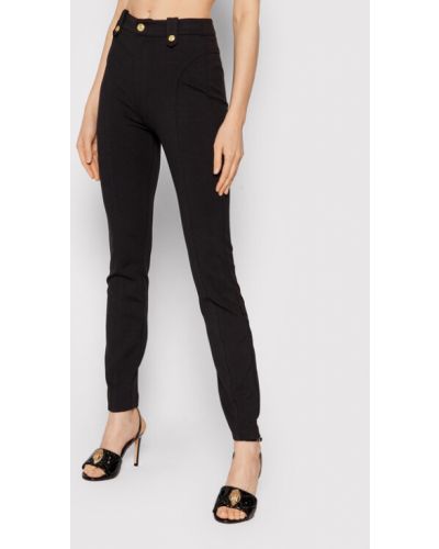 Spodnie materiałowe 71HAA109 Czarny Slim Fit Versace Jeans Couture