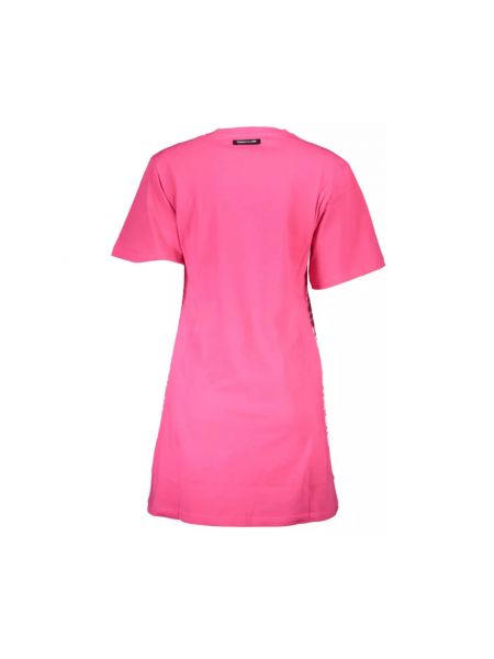 Mini vestido de algodón Cavalli Class rosa