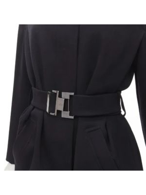 Płaszcz wełniany Gucci Vintage czarny