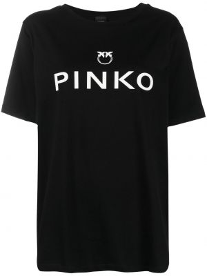 Tricou din bumbac cu imagine Pinko