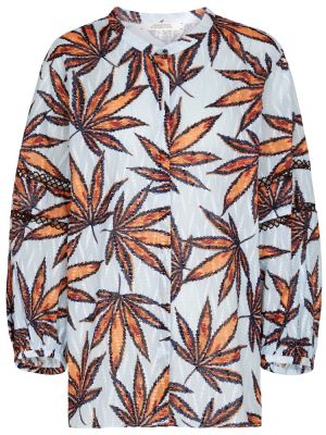 Памучна блуза с принт Dorothee Schumacher оранжево