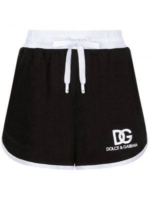 Shorts mit stickerei Dolce & Gabbana schwarz