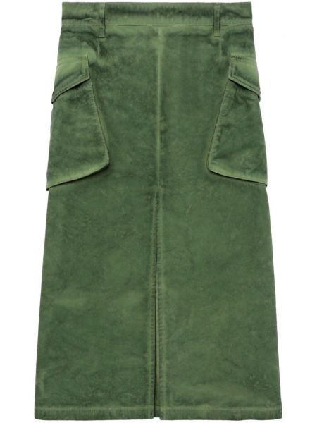 Midi sukně Halfboy zelené