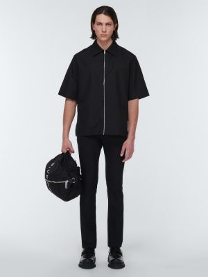 Kokvilnas krekls Givenchy melns