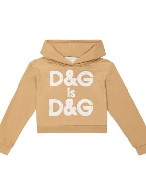 Bomuld hættetrøje for piger Dolce&gabbana Kids brun