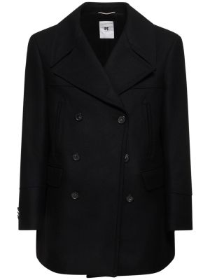 Gyapjú kabát Pt Torino fekete