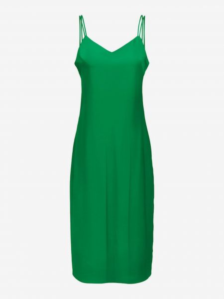 Сатенена рокля Only зелено