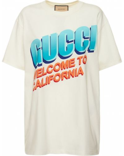 Хлопковая оверсайз футболка Gucci